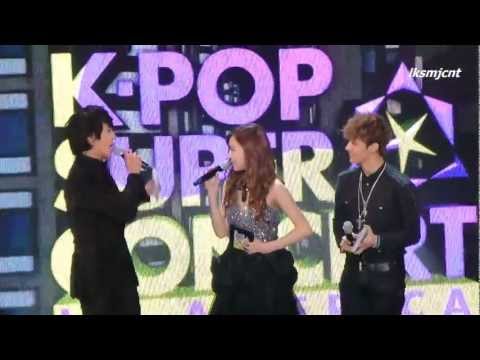 [Fancam] Tiffany, Yonghwa, Kikwang - MC Cut 5 @ SBS Kpop Super Concert Irvine