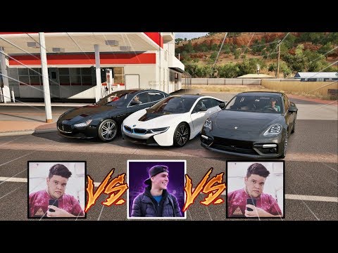 BMW I8 DO JON VLOGS VS MASERATI GHIBLI DO EDUKOF VS PORSCHE PANAMERA DO EDUKOF - FORZA HORIZON 3