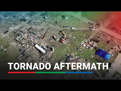 DRONE FOOTAGE: Tornado devastation in Greenfield, Iowa ABS-CBN News