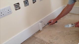 How to gloss skirting boards with a roller