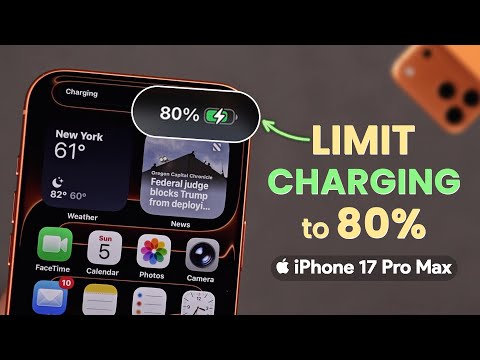 iPhone 17 Pro Max | Pro - How to Set Charging Limit 80%!