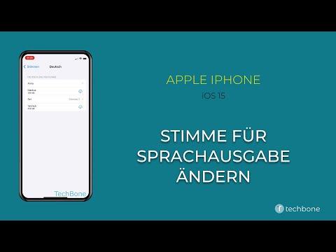 Stimme für Sprachausgabe ändern - Apple iPhone [iOS 15]