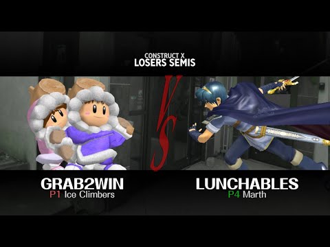 Construct X Melee Singles: Grab2Win (Ice Climbers) vs Lunchables (Marth)