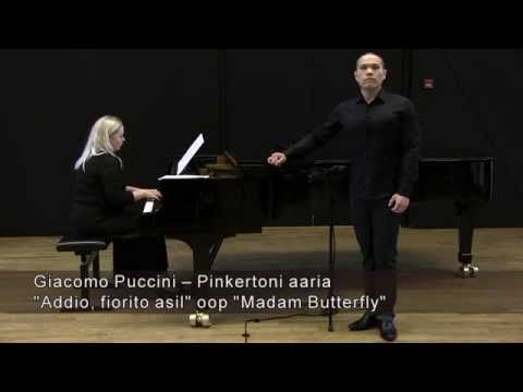 Giacomo Puccini - Pinkertoni aaria "Addio, fiorito asil" oop "Madam Butterfly"