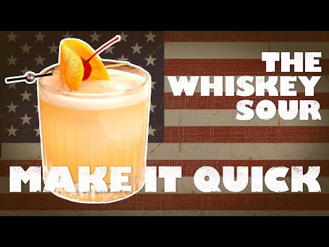 How to make a Whiskey Sour - Quick!!