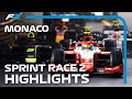 Monaco In The Wet! F2 Sprint Race 2 Highlights | 2021 Monaco Grand Prix
