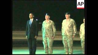 President Obama honours return of fallen soldiers from Afghanistan