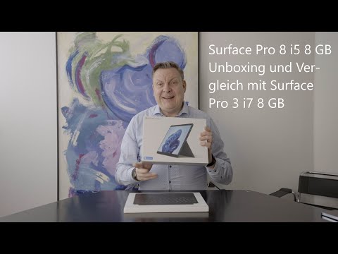 Surface Pro 8 i5 8 GB RAM 256 GB SSD Unboxing und Vergleich mit dem Surface Pro 3