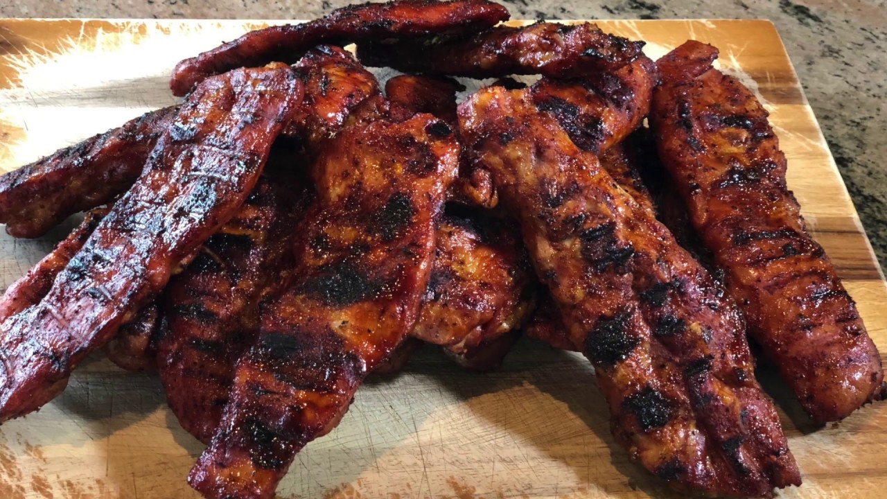 Mesquite Grilled Riblets on the Sunterra 48" Santa Maria Grill
