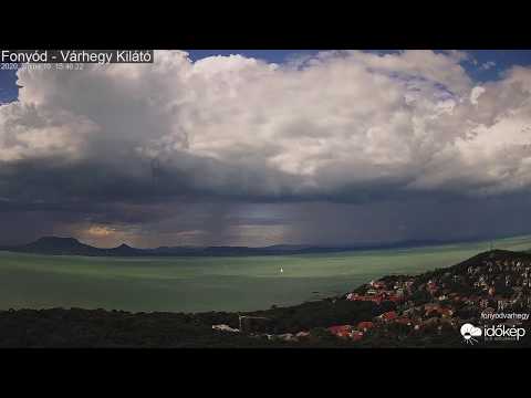 Bekebelezi a túlpartot a vihar (Fonyód 06.19.)