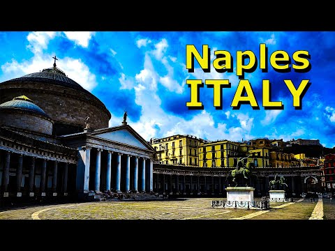 NAPLES, ITALY 4K HDR - GALLERIA UMBERTO, PALAZZO REALE di NAPOLI and PIAZZA del PLEBISCITO