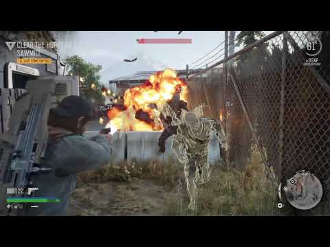 Days Gone Hard―Sawmill  horde with a hand gun(SAP9) only in  5 minutes 26 seconds.