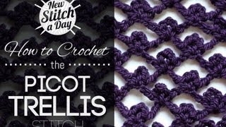 How to Crochet the Picot Trellis Stitch
