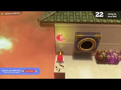 Super Mario Odyssey - Power Moon #22 - Poking the Turret Wall  - Bowser Kingdom
