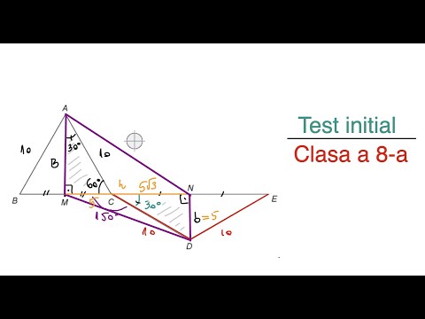 Test initial - Matematica - Clasa a 8-a