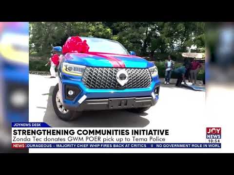 Strengthening Communities Initiative: Zonda Tec donates GWM POER pick up to Tema police