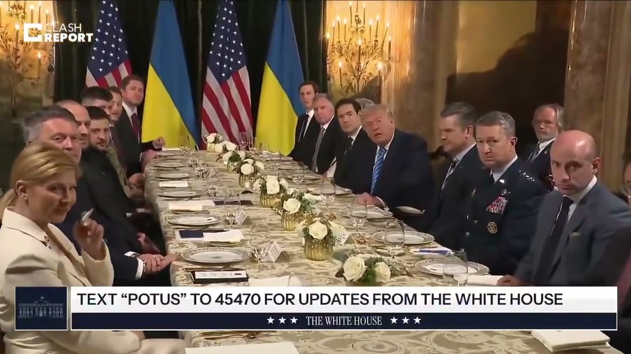 Trump “offre” il pranzo ai giornalisti durante l’incontro con Zelensky: il gesto che fa ...