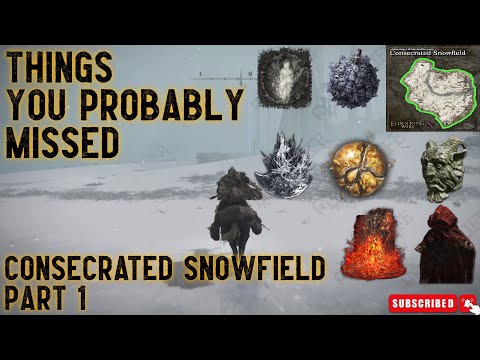 Top Things You probably missed in the Consecrated Snowfield [Part 1] - Elden Ring - Complete guide