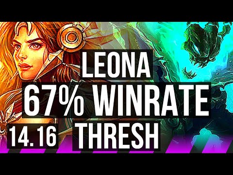 LEONA & Kai'Sa vs THRESH & Jinx (SUP) | 67% winrate, 3/3/18 | EUW Master | 14.16