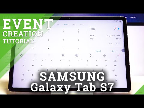 How to Set Up Reminder in Samsung Galaxy Tab S7 - Create Event in Calendar