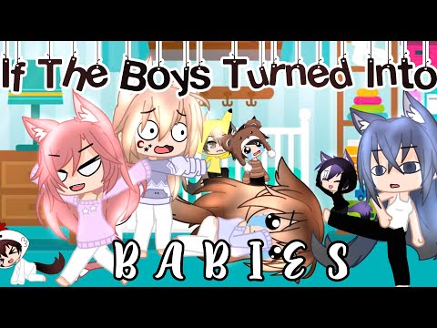 IF THE BOYS TURNED INTO BABIES || Gacha Club || 24 Hours Challenge || Audrey Cookie ||