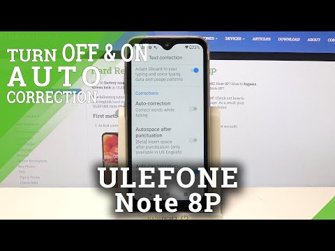 How to Open Keyboard All Functions – Activate Auto-Correction on ULEFONE Note 8P