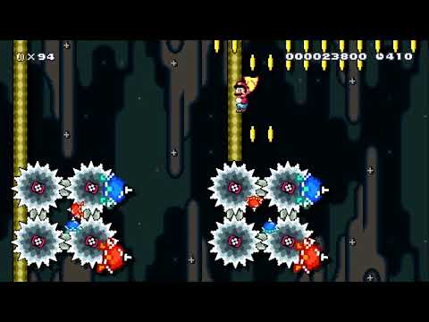 Spin-jump Challenge ! by Theo - SUPER MARIO MAKER - NO COMMENTARY 1bc 1bc