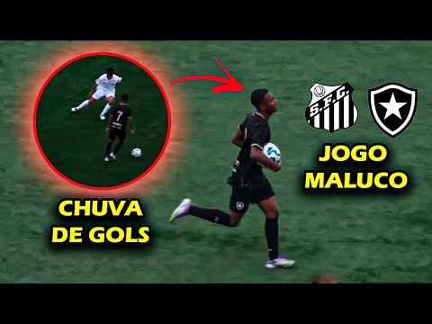 Santos vs Botafogo  - JOGO MALUCO NA BASE (brasileirão sub 17)