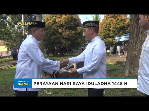 PENYERAHAN SECARA SIMBOLIS HEWAN KURBAN KAPOLDA DAN WAKAPOLDA SUMSEL