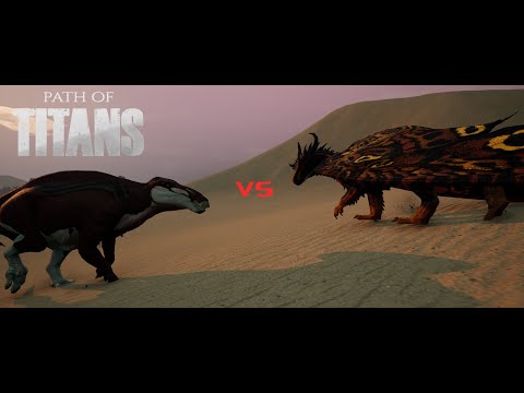 Dominus VS Edmontosaurus annectens path of titans
