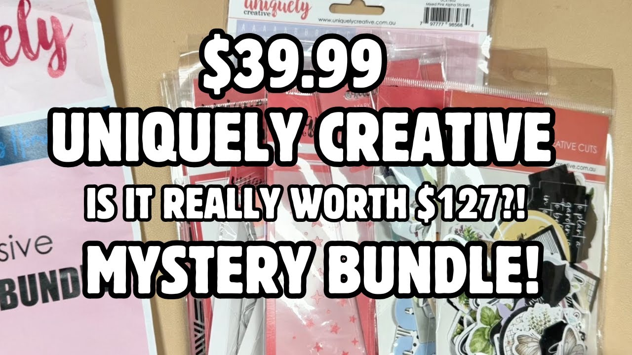 MUST SEE Craft Mystery Bundle! Uniquely Creative Unboxing & Real Retail Value Breakdown!