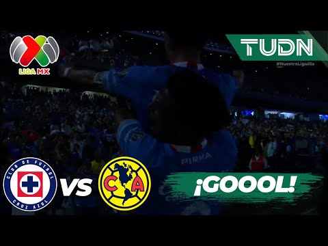 ¡Gol de Cruz Azul! Testarazo de Nacho Rivero | Cruz Azul 1-0 América | Liga MX - Semis - IDA CL 2025