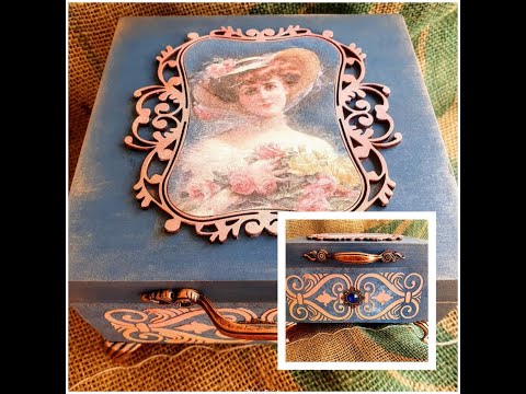 Caixa fácil com papel de arroz e textura (2ª Live do Facebook)