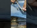 Distress Jeans 😍 How To Make Ripped Denim 😍🔥 #shortsfeed #mensfashio