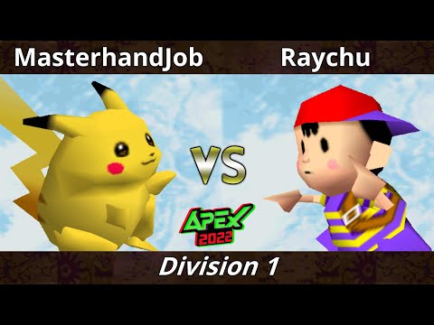 Apex 2022 - Raychu (Ness) Vs. Masterhandjob (Pikachu) SSB64 Smash Bros Tournament
