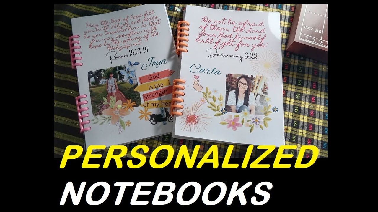 Personalized Bible Verse Notebooks | Perfect Personalized Gift | Customized notes | Spring notebooks