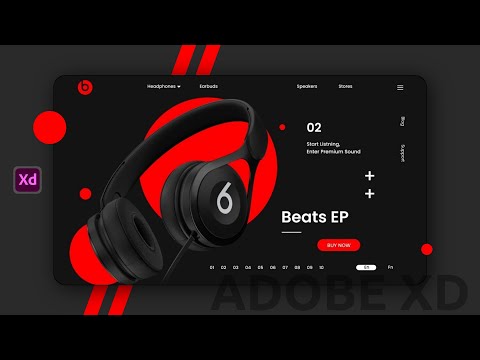 Adobe XD Product Website Design - Tutorial | 2021