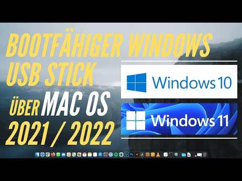 Bootfähiger USB Stick Windows 10 / 11 über Mac 2024/2025 - UHD Deutsch