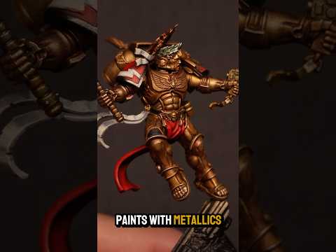 WHY did I use contrast paint on this gold painted Warhammer 40k miniature?