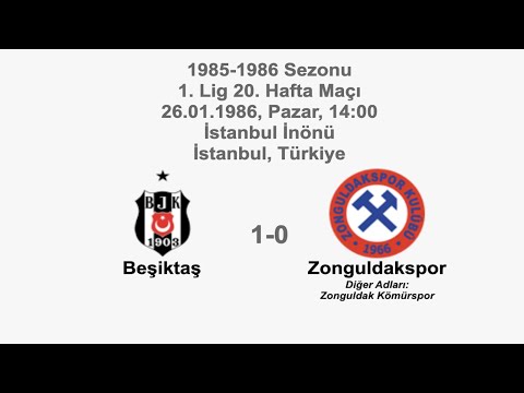 Beşiktaş 1-0 Zonguldakspor 26.01.1986 - 1985-1986 Turkish 1st League Matchday 20