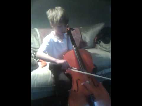 Otto plays tap dance on cello