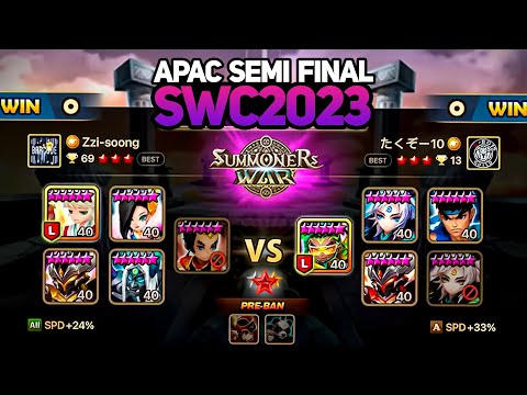 TAKUZO vs ZZI-SOONG (BO5). SWC2023 ASIA-PACIFIC CUP SEMI FINAL - Summoners War