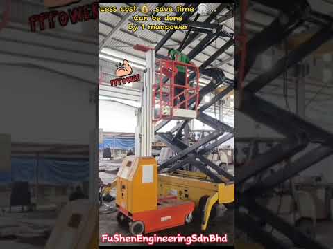 FUSHEN ....Benefit usage of Self Propelled Vertical Lift  video...click click click watch the video what the usefull