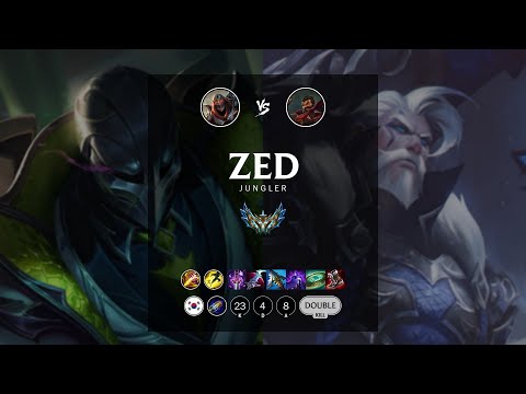 Zed Jungle vs Graves - KR Challenger Patch 12.9