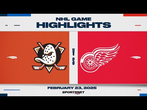 NHL Highlights | Ducks vs. Red Wings - February 23, 2025