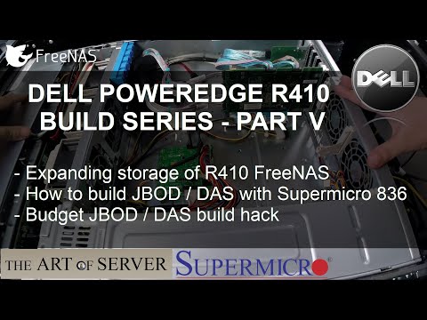 Dell PowerEdge R410 build PART 5 | Expanding FreeNAS storage by building Supermicro 836 JBOD / DAS
