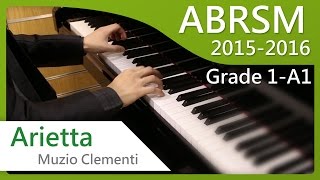 [青苗琴行] ABRSM Piano 2015-2016 Grade 1 A1 Muzio Clementi Arietta
