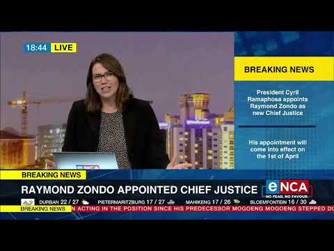 Discussion Zondo appointed Chief Justice of SA
