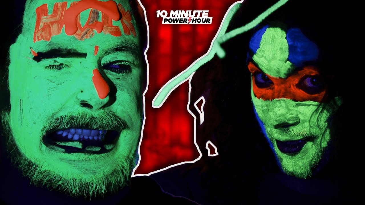 Face painting each other as Marvel superheroes!