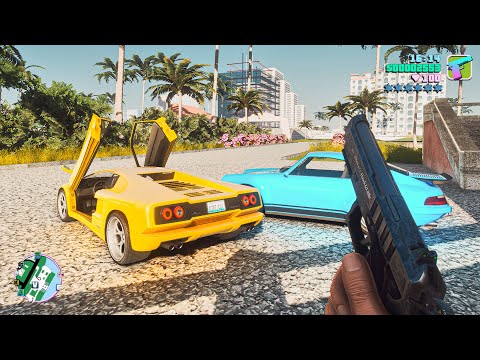 GTA: Vice City Remastered 2022 - RTX 3090 OC Ray-Tracing Graphics Maxed-Out [GTA 5 PC Mod]
